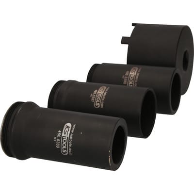 KS Tools Nutmuttern-Schlüssel-Satz mit 3 Führungsrohren für Mercedes, Ø 75 mm , 4-tlg.