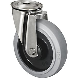 Cascoo Rückenlochlenkrolle Ø 100 Mm Serie R4e2 Kugellager Edelstahl