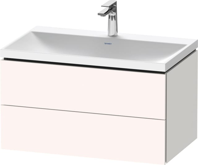 Duravit Möbel-Set L-Cube 80x48x48cm, m Hahnl., we. matt, 2 Schub.