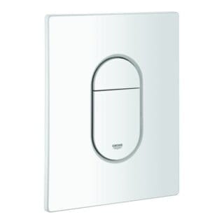 Grohe Abdeckplatte 42378 mit Drucktaste alpinweiß