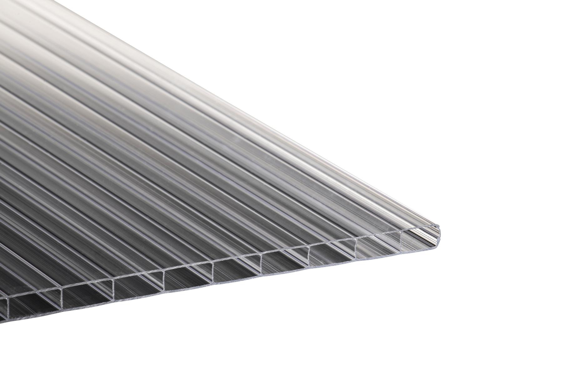 Pc-stegdoppelplatte Poly 980 X 2000 Mm Glasklar 16 Mm