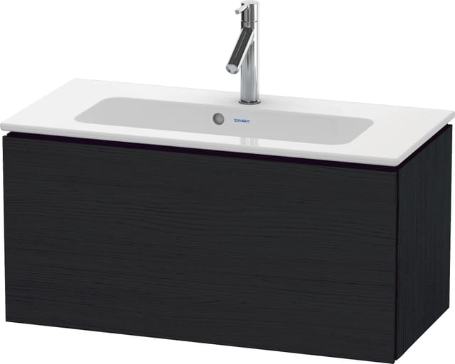 Duravit Waschtischunterschrank Compact L-Cube 82x39,1cm, Ei sw, 1 Auszug, wandhängend