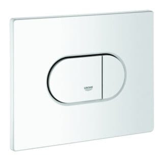 Grohe Abdeckplatte 42379 mit Drucktaste alpinweiß