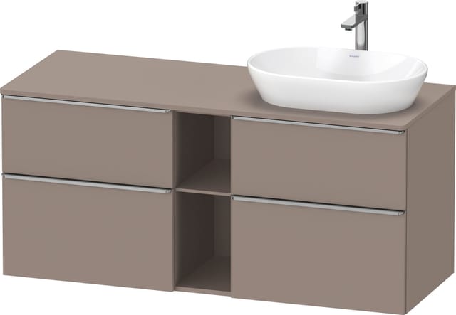 Duravit Waschtischunterschrank D-Neo 140x55cm, 2 SBK, 2 A, B R, ES geb/Bas ma