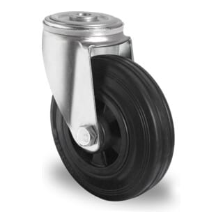 CASCOO Rückenlochlenkrolle ø 80 mm Serie P4S4 Rollenlager