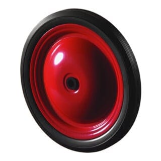 BS Rollen Stahlscheibenrad A70 Rad Ø 210mm PVC schwarz, Achs Ø 12mm