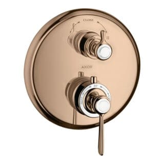 hansgrohe Fertigmontageset Axor Montreux UP-THM, m Ab- + Um-V, Hebel, pol. r gol