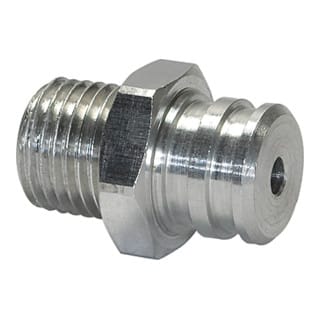 Riegler Anschlussnippel für Flachsauger, oval, »SGO«, M5 AG Ã˜15,5/18x6