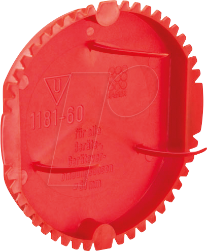 Kaiser Signal-Deckel rot 1181-60