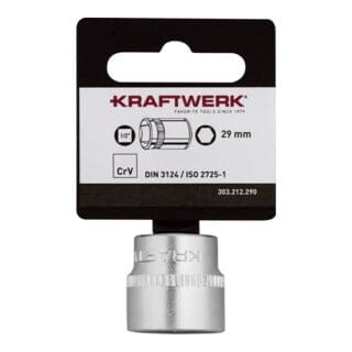 Kraftwerk BASIC LINE 1/2" Steckschlüsseleinsatz 29 mm mit Hänger