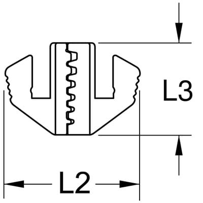 KS Tools Paar Crimp-Einsätze für Aderendhülsen