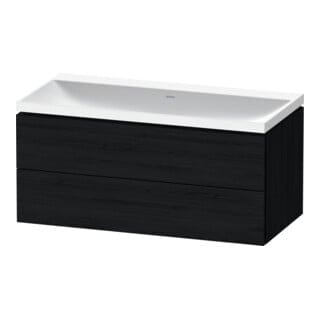 Duravit Möbel-Set L-Cube 100x48x48cm, o. Hahnl., Ei sw, 2 Schub.