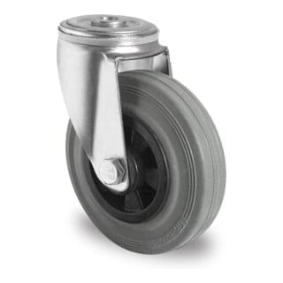 CASCOO Rückenlochlenkrolle ø 100 mm Serie P4R2 Rollenlager