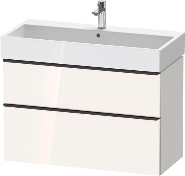 Duravit Waschtischunterschrank D-Neo 98,4x44,2cm, sw/w g, 1 Schubk., 1 Ausz.