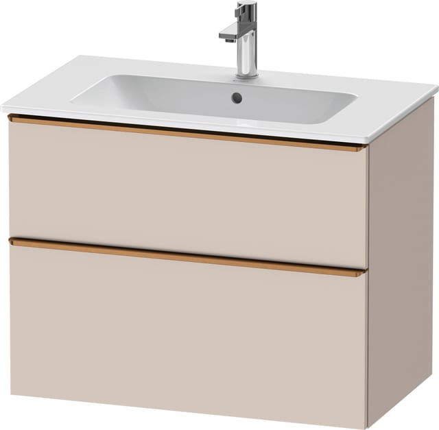 Duravit Waschtischunterschrank D-Neo 81x46,2cm, b geb/Ta m, 1 Kast, 1 Ausz.