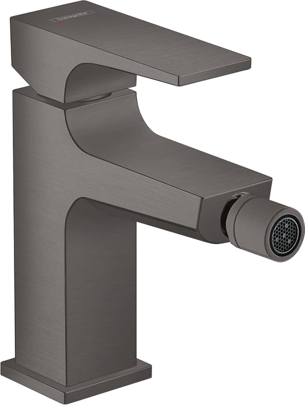 hansgrohe Bidet-Einhebelmischer Metropol m HG, Pus-Op-Abl, A 129mm, brush. bla vc
