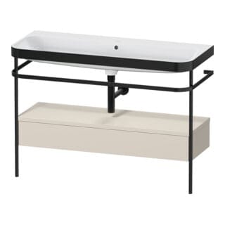 Duravit Möbelwaschtisch-Kombi Happy D.2 Plus 117,5x49cm, m Konso, 1 Lad, o HL, T matt