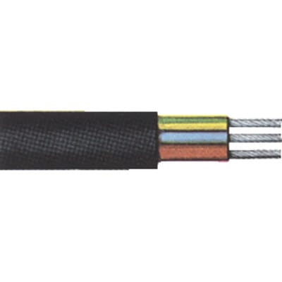 Gummischlauchleit.H05RR-F 3x1,5mm2,schwarz, 50m