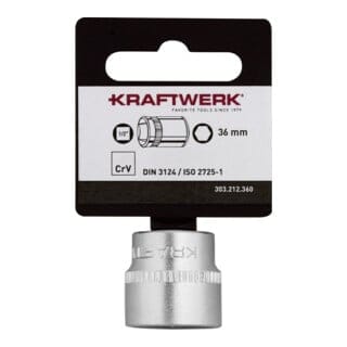 Kraftwerk 1/2" Steckschlüsseleinsatz 36 mm Basic mit Hänger