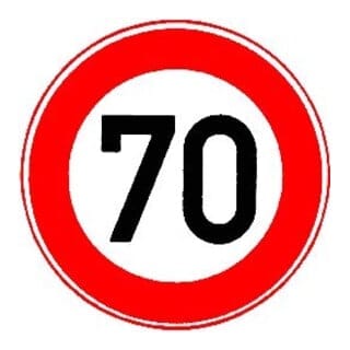 VKZ.274-70 Ronde 600mm 70 km/h RAL-Gütezeichen Folie RA2