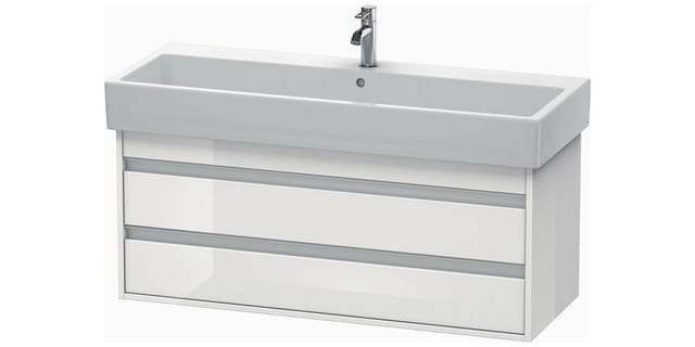 Duravit Waschtischunterschrank Ketho 115x44cm, we hgl, 2 Schubk., wandhängend