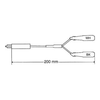 Corning LSA-Plus 2 Prüfschnur 4-pol. Bu. 0,2m DE620001672