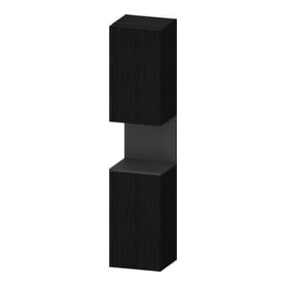 Duravit Hochschrank Qatego 40x36x1760cm, 2 T, An l, graph m/Eich sw
