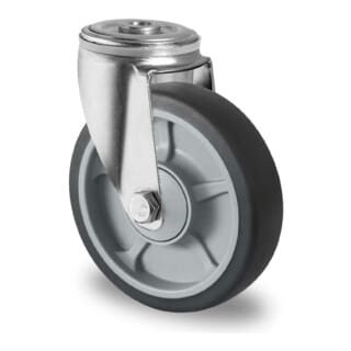 CASCOO Rückenlochlenkrolle ø 100 mm Serie P2G2 Kugellager