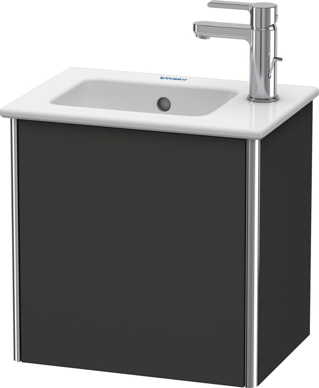 Duravit Waschtischunterschrank XSquare 41x28,9x40cm, wandhängend, T. re, graph matt