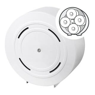 Toilettenpapierspender racon MW KR quattro H320xB320xT125ca.mm