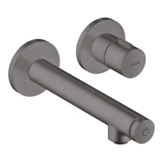 hansgrohe Fertigset Axor Uno Select UP-Waschtisch-Einhebelmischer, m Ausl. 158mm, brush. bla vc