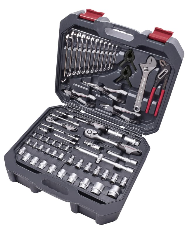 Kraftwerk Werkzeugkoffer, Basic, 1/4"+1/2", 266-tlg.