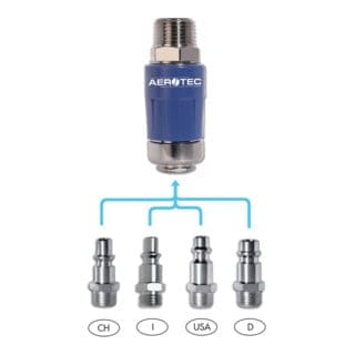 Aerotec EASY SAVE PRO Sicherheitskupplung 1/4 Zoll AG