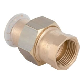 Geberit bergangsverschraubung Mapress d 42mmxRp 1 1/2, Cu, flachd., m IG, RG