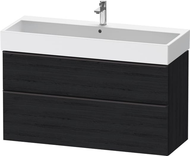 Duravit Waschtischunterschrank D-Neo 118,4x44,2cm, sw/Ei s, 1 Kast, 1 Ausz.