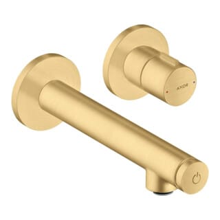 hansgrohe Fertigset Axor Uno Select UP-Waschtisch-Einhebelmischer, m Ausl. 158mm, brush. gol opt