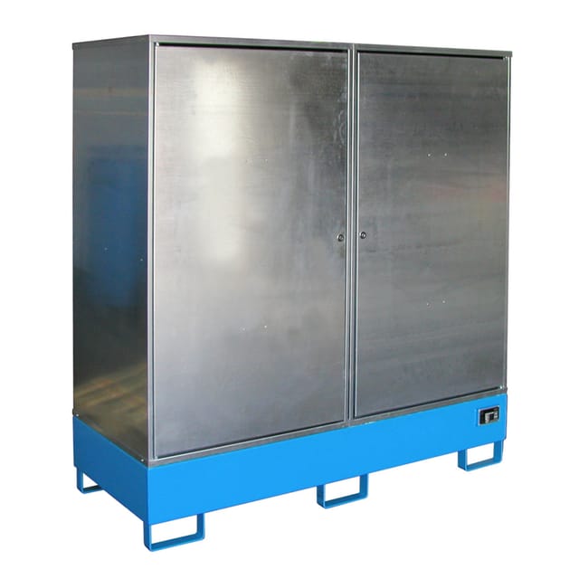 Bauer Südlohn Gefahrstoff-Schrank GS-2, lackiert, Lichtblau