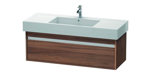 Duravit Waschtischunterschrank Ketho 120x45,5cm, Nussb Nat, 1 Ausz., wandhängend