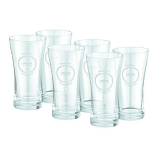 Grohe Wasserglas Blue 0,25 l, 6 Stck, m Blue Dek., Kr.-Glas
