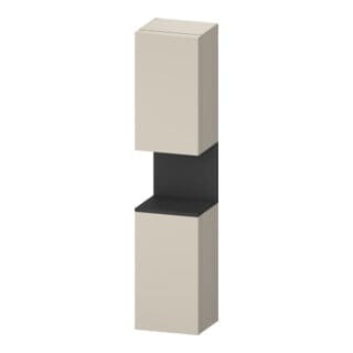 Duravit Hochschrank Qatego 40x36x1760cm, 2 T, An l, gra m/tau matt