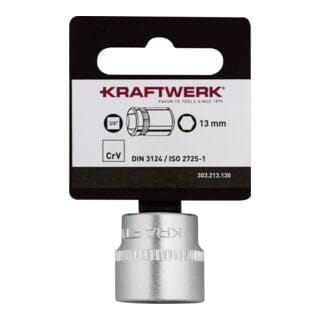 Kraftwerk BASIC LINE 3/8" Steckschlüsseleinsatz 13 mm mit Hänger