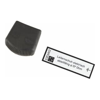 Zarges Außenschuh für Stufen-Stehleitern aus Aluminium, elektrisch ableitfähig 62 x 25 mm