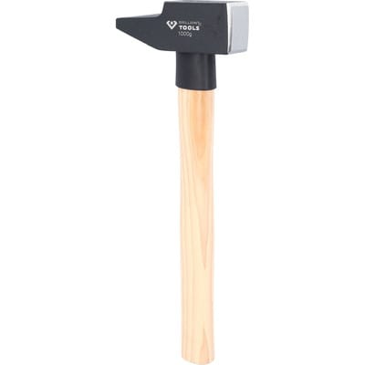 Brilliant Tools Schlosserhammer mit Hickory-Stiel, 1000 g, französische Form