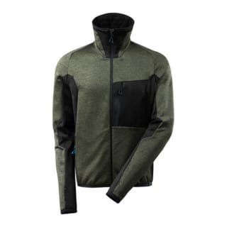 Mascot Fleecepullover mit Reißverschluss Microfleecejacke Größe 2XL, mossgrün/schwarz
