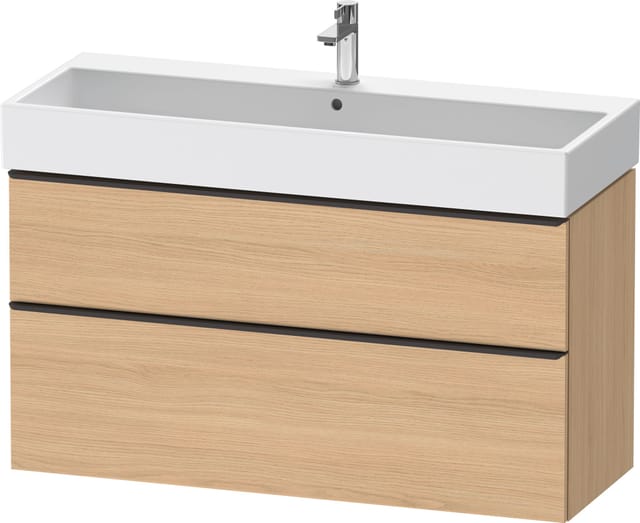 Duravit Waschtischunterschrank D-Neo 118,4x44,2cm, sw/Ei N, 1 Kast, 1 Ausz.