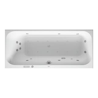 Duravit Whirlwanne Happy D.2 160x70cm, Combi E, EB-Vers, 1 RS li, we.