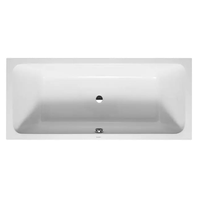 Duravit Rechteck-Badewanne D-Code 180x80x42cm, Zentraler Abl, 2 RS, weiß