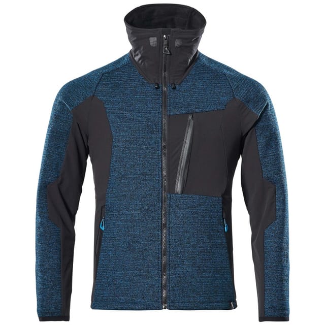Mascot Jacke, Strick, mit Membran Strickjacke Größe M, Dunkelpetroleum/ schwarz