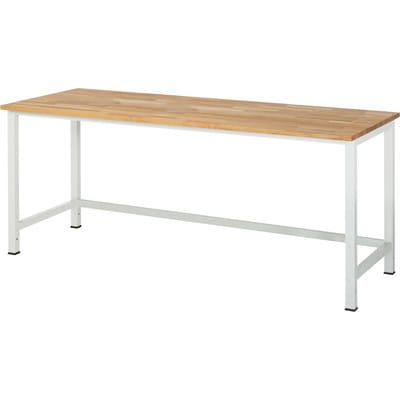 Rau Werktisch Buche-Massiv-Platte BxTxH 2000x800x825 mm