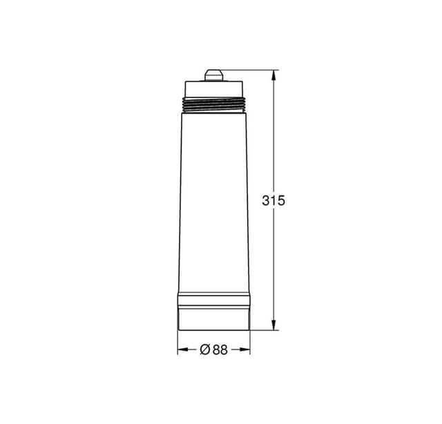 Grohe Austauschfilter Blue M-Size Kapazität 1500 l, 5-Phasen-Filter